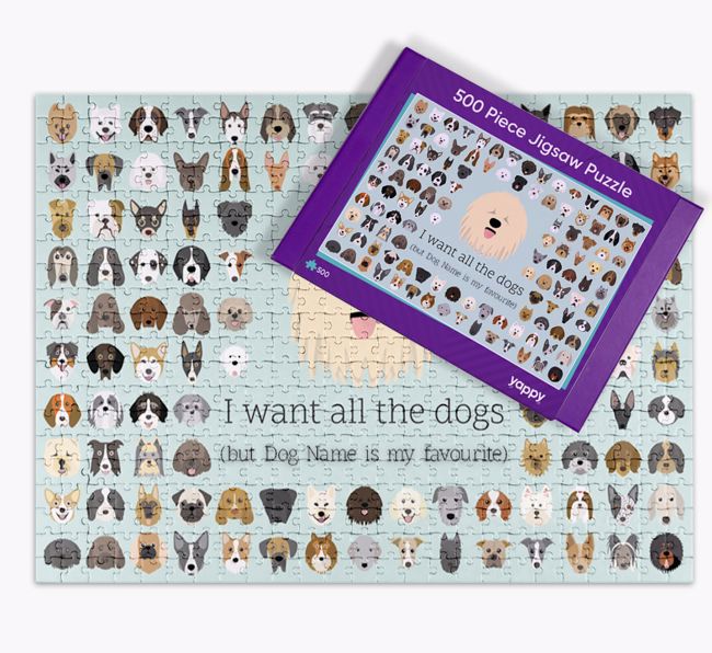 I Want All The Dogs: Personalised {breedFullName} Jigsaw